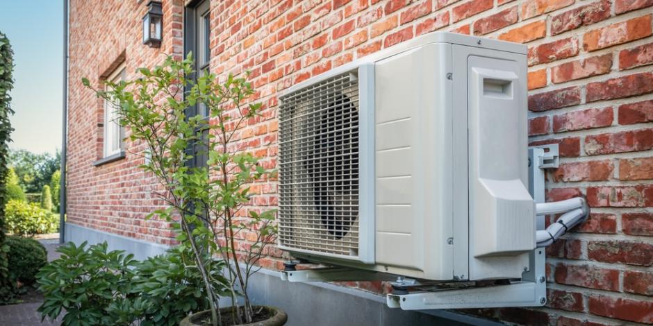 Heat Pump Outside House